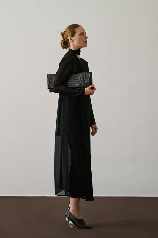 Pochette Pirrie - Noir - Cuir - Femme