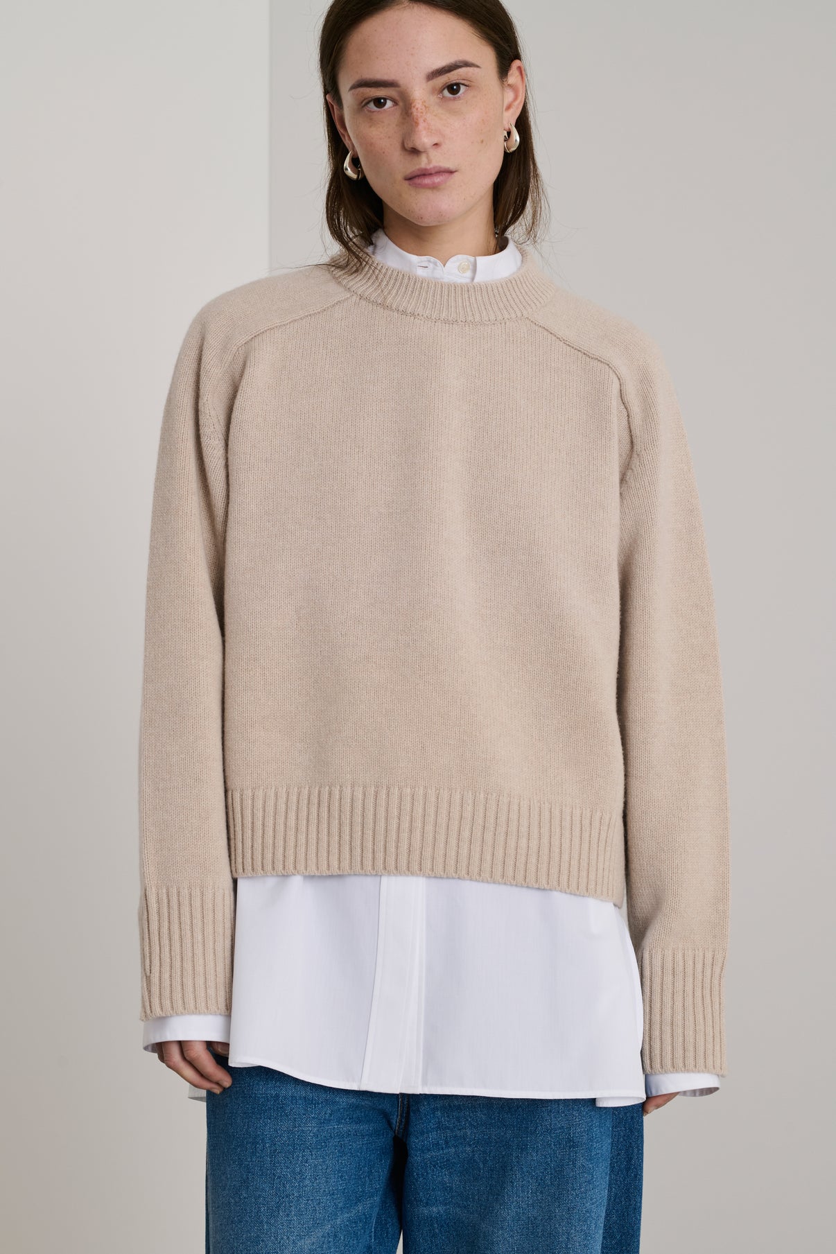 Pull Will - Ecru - Laine - Femme vue 1