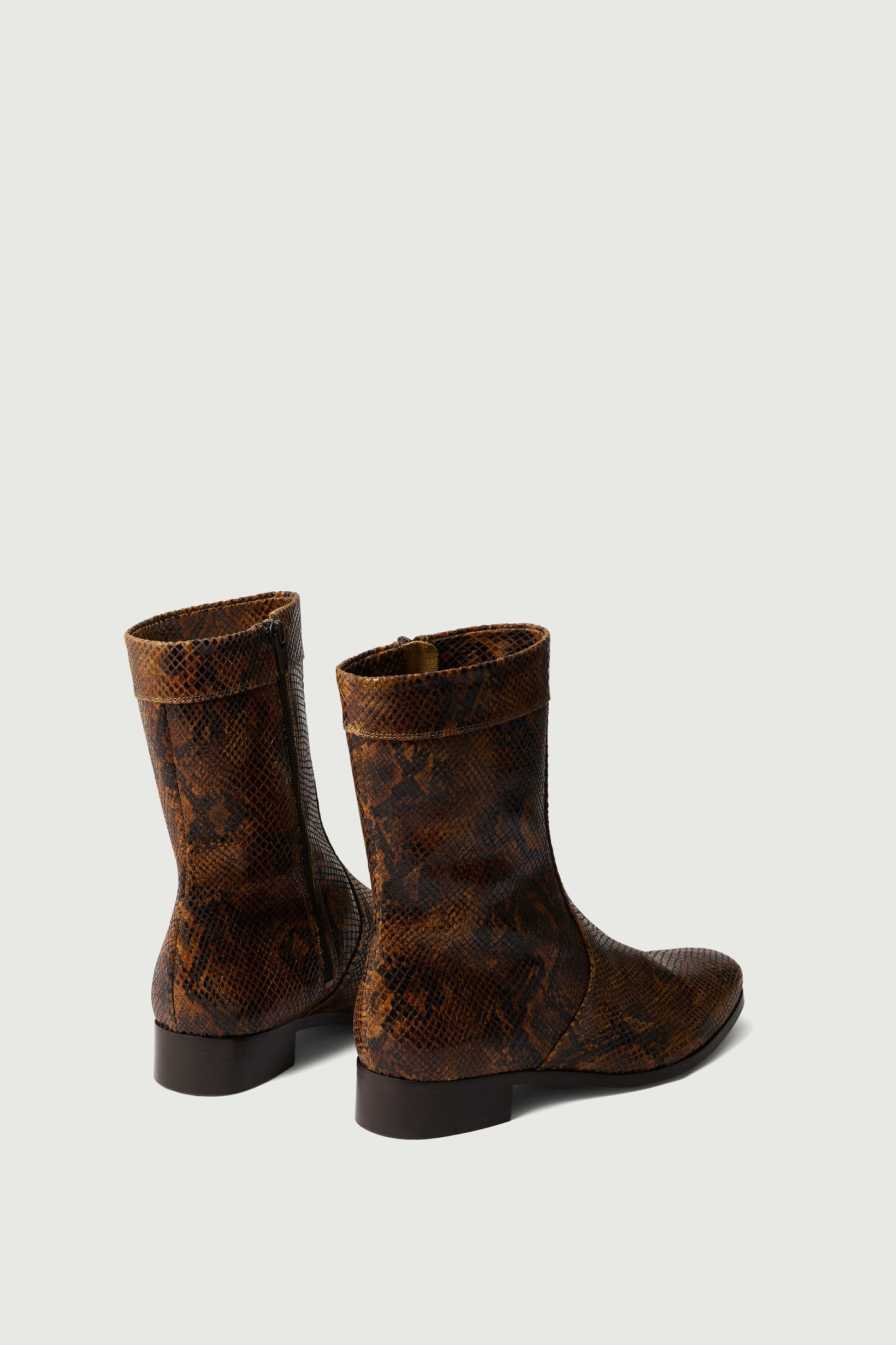 Bottines Écaille - Python - Cuir - Femme